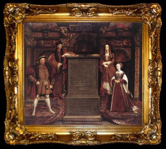 framed  Leemput, Remigius van Henry VII, Elizabeth of York, Henry VIII, and Jane Seymour, ta009-2